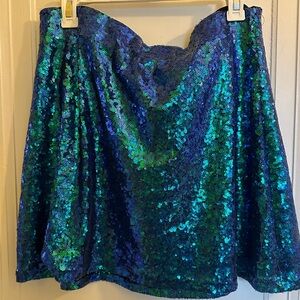 Vintage sequin mini skirt